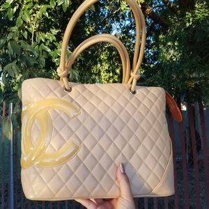 Chanel large cambon calfskin tote
